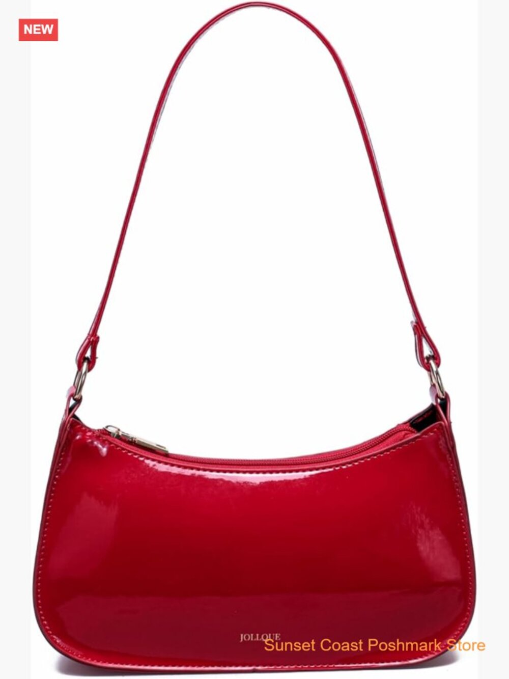 Small Patent Leather Shoulder Bag Crossbody Y2K Mini Clutch Purse